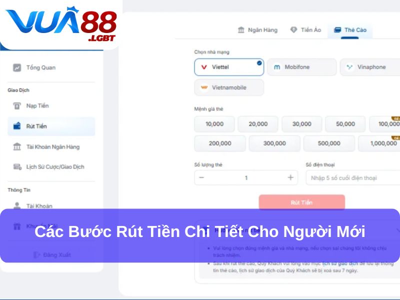 Trang chủ Các bước rút tiền chi tiết cho người mới