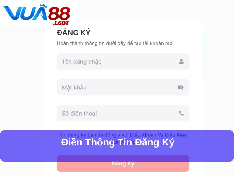 Hướng Dẫn Đăng Ký Và Tải App Điền thông tin đăng ký