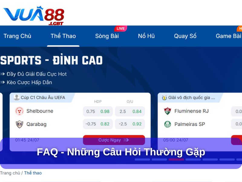 Kèo bóng đá 3/4, 0.5 và 1.25 – Cách Chơi, Mẹo Cược Hiệu Quả FAQ - Những câu hỏi thường gặp