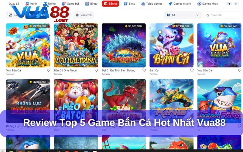 Review Top 5 Game Bắn Cá Hot Nhất – Trải Nghiệm Săn Mồi Tại Vua88 review top 5 game bắn cá hot nhất